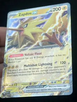 Zapdos ex 145/165 - LP - NM - Pokemon TCG Card - Image 2