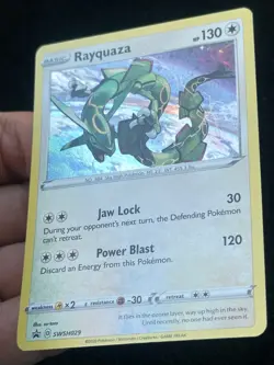 Rayquaza SWSH029 - Cosmo Holo - Black Star Promo LP - NM - Pokemon TCG Card - Image 2