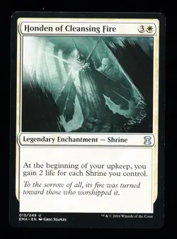 * * 1x Honden of Cleansing Fire x1 * * Eternal Masters MTG Close to NM Near Mint - Image 1