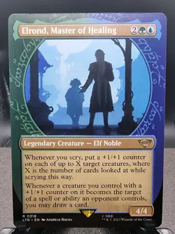 Elrond Master of Healing Showcase MTG Magic the Gathering LTR R 0318 - Image 1