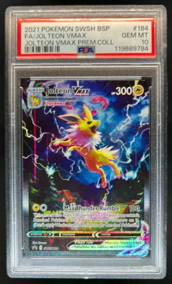 2019-2023 Pokemon SWSH Black Star Promos Jolteon VM #SWSH184 PSA 10 - Image 1