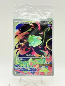 Pokemon Sealed Bulbasaur 133 Stamped Promo Mega Evolution Full Art - Image 1