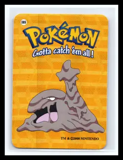 💥 Muk # 089 - Vintage Vending Machine Prism Sticker 2000 - Pokemon Holo - Image 1