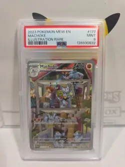 Pokemon TCG Machoke Holo Card 177/165 PSA 9 Graded Sv: Scarlet & Violet 151 - Image 1
