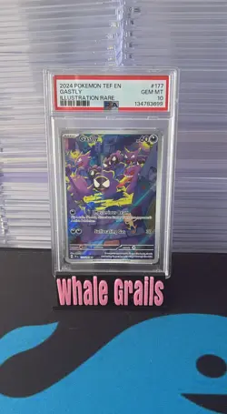 Pokemon Gastly Temporal Forces Illustration Rare #177 PSA 10 Gem Mint - Image 1