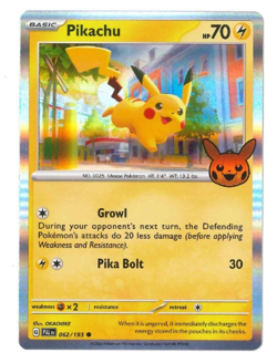 x1 NM* Pikachu 062/193 *HOLO* Trick or Trade - Pokemon TCG, Halloween 2023 - Image 1