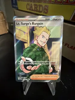 Lt. Surge’s Bargain Pokemon Mega Evolution Full Art Ultra Rare 170/132 - Image 1