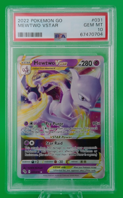 Mewtwo Vstar #031 2022 English Pokemon Go PSA 10 - Image 1