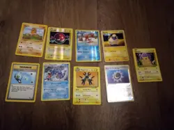 Lot of 9 Pokemon Cards Older Cards Rares,Reverse Holos included - Image 1