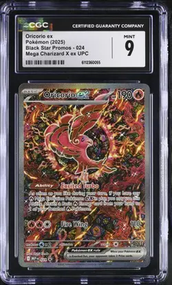 ORICORIO ex 024 Black Star Promo Pokemon Charizard UPC CGC 9 Mint *mv - Image 1