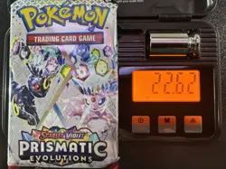Pokemon Prismatic Evolutions Booster Pack Sealed 22.62g 3.65mm - Image 1