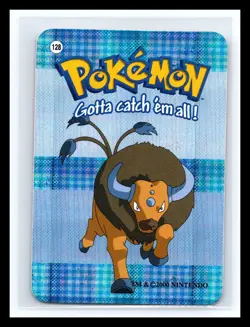 💥 Tauros # 128 - Vintage Vending Machine Prism Sticker 2000 - Pokemon Holo - Image 1