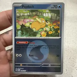 Ascended Heroes Psyduck Reverse Holo Water Energy Pattern #039/217 Pokemon TCG - Image 1