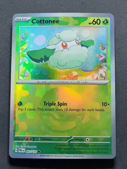Cottonee 007/131 Poke Ball Pattern Prismatic Evolutions Pokemon TCG - Image 1