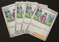 Norman 4x Trainer Playset Supporter 168/182 S&V Paradox Rift Pokemon TCG 2023 NM - Image 1