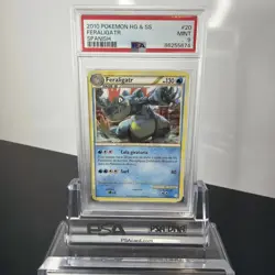 Feraligatr 2010 Pokemon Heartgold & Soulsilver Spanish #20 PSA 9 Non-Holo Pop 5 - Image 1