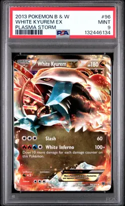 2013 POKEMON B&W PLASMA STORM #96 WHITE KYUREM EX PSA 9 - Image 1