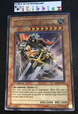 Gilford The Legend SD5-EN001 NM 1st Edition Ultra Rare YUGIOH. Tracked Shipping! - Image 1