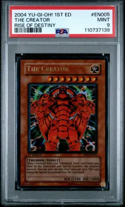 The Creator RDS-EN005 1st Edition Ultra Rare Yugioh PSA 9 *139 - Image 1