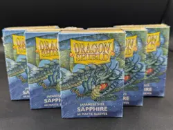 1x Japanese Matte Sapphire 60 ct Dragon Shield Sleeves YuGiOh Size - Image 1