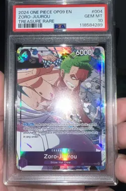 One Piece TCG Zoro-Juurou ST18-004 OP09 (Treasure Rare) PSA 10 ENGLISH - Image 2