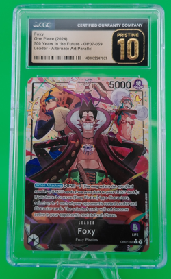One Piece Foxy #059 English 500 Years in the Future Leader OP07 CGC Pristine 10 - Image 1