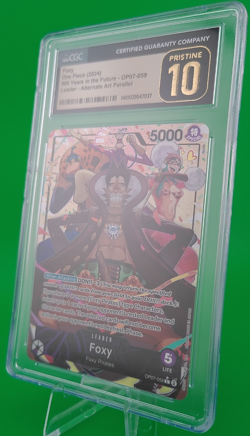 One Piece Foxy #059 English 500 Years in the Future Leader OP07 CGC Pristine 10 - Image 3