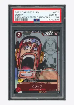 One Piece PSA 10 Usopp C Promo 2022 ST01-002 25th Anniversary Japanese - Image 1