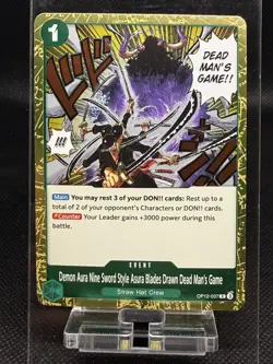 Demon Aura Nine Sword Style Asura Blades... OP12-037 One Piece English - Image 1