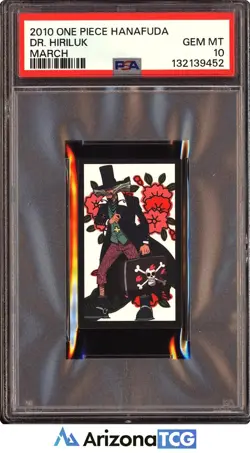 One Piece 2010 Dr. Hiriluk March One Piece Hanafuda GEM MINT PSA 10 - Image 1
