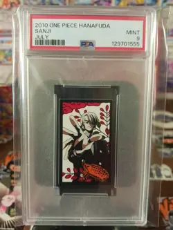 2010 One Piece Hanafuda Sanji July PSA 9 - Image 1
