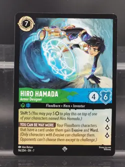 Disney Lorcana Hiro Hamada - Armor Designer 96/204 Archazia's Island Super Rare - Image 1