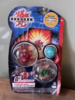 Bakugan B2 Bakupearl Starter Pack 2008 Battle Brawlers 3 Bakugan + Cards Sealed - Image 1