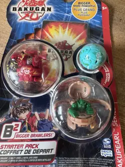 Bakugan B2 Bakupearl Starter Pack 2008 Battle Brawlers 3 Bakugan + Cards Sealed - Image 4