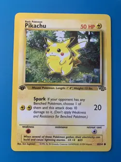 1st Edition Pikachu 60/64 Jungle Set Rare Vintage 1999 Pokemon Card - NM - Image 1