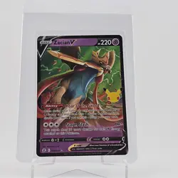 Pokemon 25th Anniversary Celebrations TCG Card 016/025 Zacian V Full Art Holo - Image 1