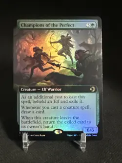 Champions of the Perfect (Extended Art Foil) Rare MTG Lorwyn Eclipsed - Image 1