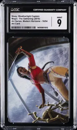 2019 MTG ART SERIES MODERN HORIZONS ART CARD SISAY, WEATHERLIGHT CAPTAIN CGC 9 - Image 1
