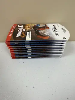 LOT OF 11: MTG: Magic The Gathering Marvel Spider-Man Play Sleeved Booster Pack - Image 4