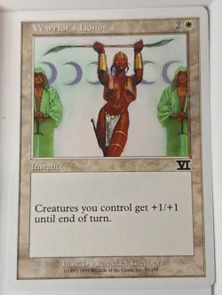 Warrior's Honor - 6th Edition Core Set - Magic the Gathering MTG Nice! - Image 1