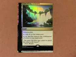 MTG Magic Cascading Cataracts Foil x1 Amonkhet AKH NFC Miscut - Image 1