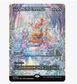 Harmonized Crescendo (0394) (Showcase) (Fracture Foil) Lorwyn Eclipsed Foil - Image 1
