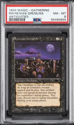 1994 MTG ANTIQUITIES PHYREXIAN GREMLINS PSA 8 - Image 1