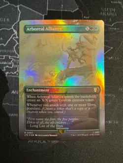 Magic MTG Arboreal Alliance 497 FOIL Borderless Lord of the Rings NM+ - Image 1