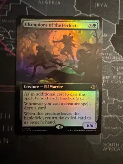 Champions of the Perfect (Extended Art) Foil MTG365 R Lorwyn Eclipsed ECL NM X1 - Image 1