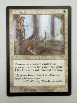 Honor the Fallen x1 MTG Mercadian Masques 1x Magic Very Good Light Play VG LP - Image 1