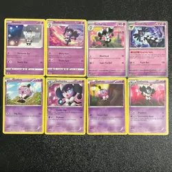x8 Gothita Gothorita Gothitella pokemon cards mixed Lot different Art. - Image 1