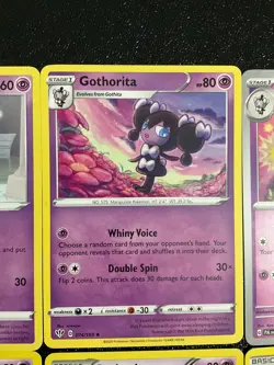 x8 Gothita Gothorita Gothitella pokemon cards mixed Lot different Art. - Image 3