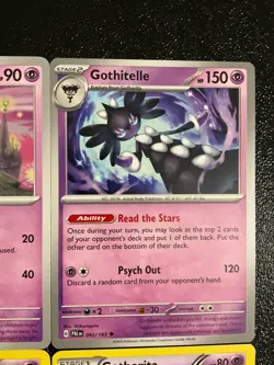 x8 Gothita Gothorita Gothitella pokemon cards mixed Lot different Art. - Image 5