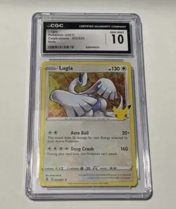 Pokemon TCG Lugia Celebrations (2021) CGC Gem Mint 10 25th Anniversary Holo - Image 1